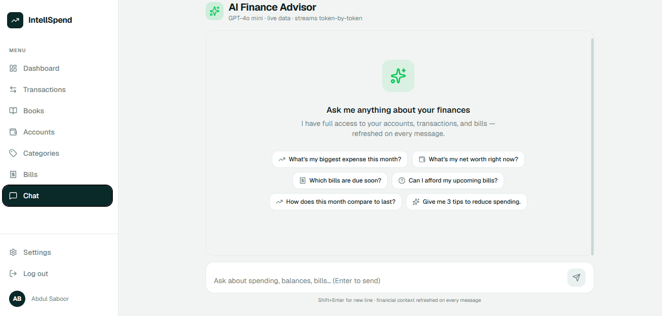 IntelliSpend screenshot 2