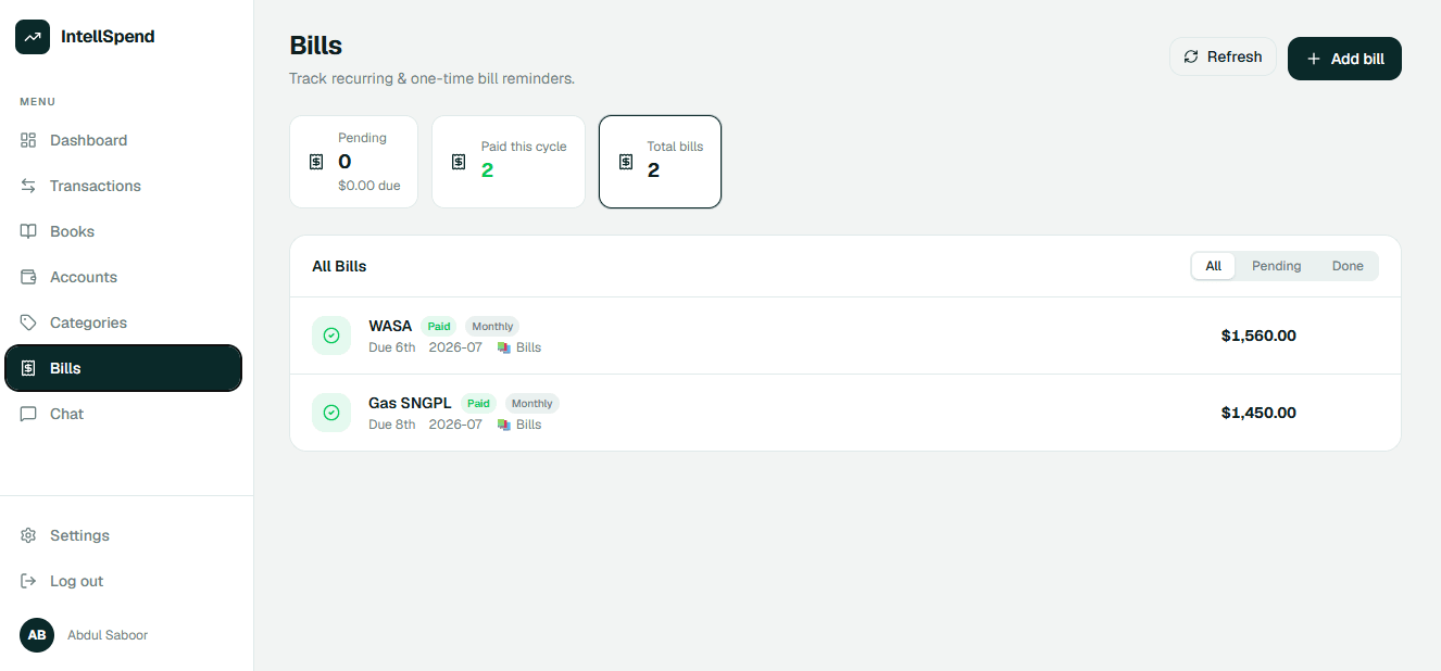IntelliSpend screenshot 4
