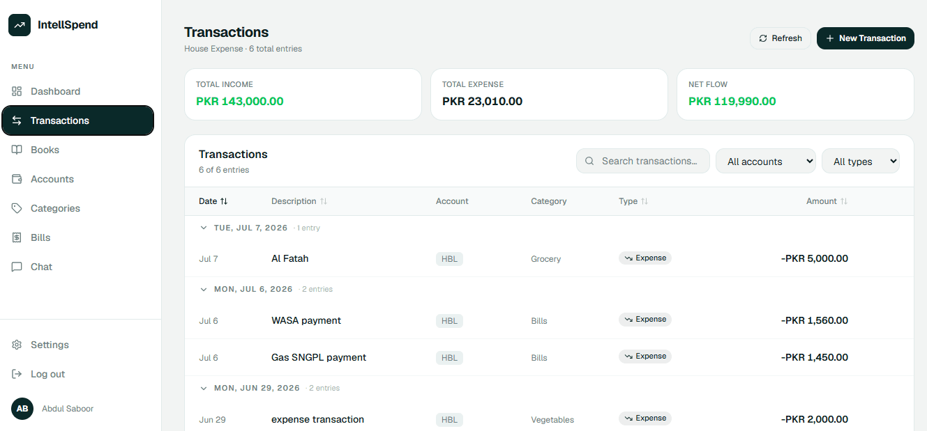 IntelliSpend screenshot 3